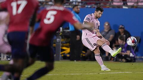 Lionel Messi traf per Freistoß für Inter Miami.