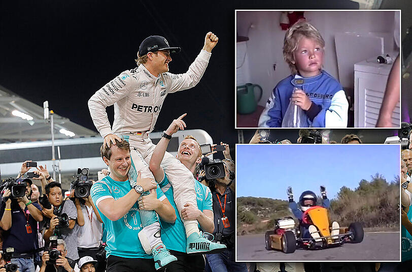 Nico Rosberg bedankte sich nach dem WM-Gewinn mit einem Facebook-Video bei seinen Eltern.
