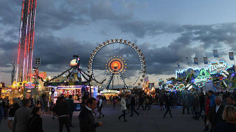 Das Riesenrad auf dem Münchner Oktoberfest.