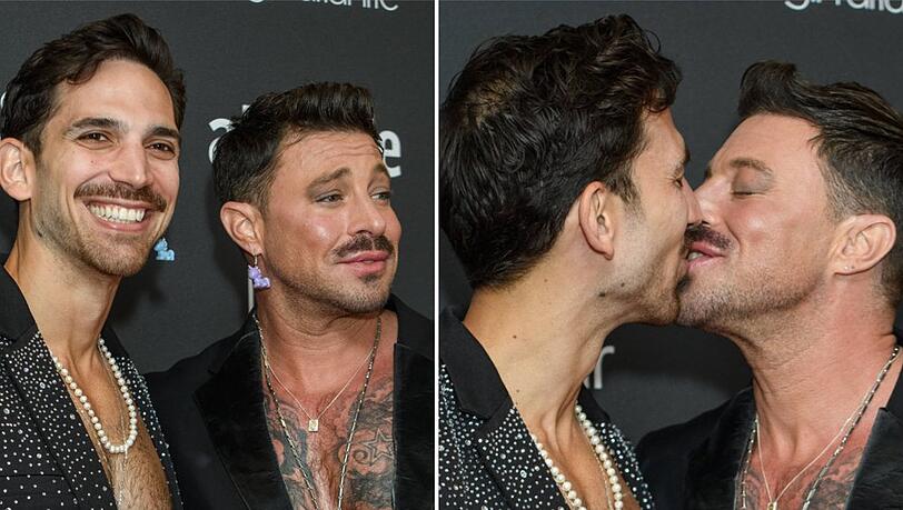 Alexander Roque (li.) und Duncan James konnten ihr Red-Carpet-Deb&uuml;t sichtlich genie&szlig;en.