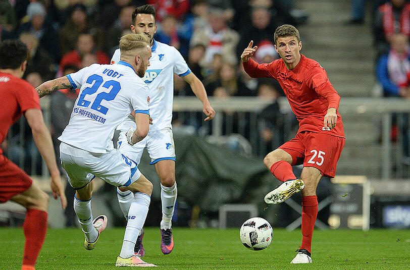 Vergab kurz vor Spielende eine Riesen-Chance: Thomas Müller (r.).