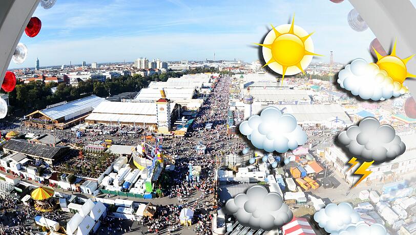 Petrus hat ein Einsehen: Das Wetter auf der Wiesn wird Meteorologen zufolge heuer meistens heiter, selten wolkig. Petrus hat ein Einsehen: Das Wetter auf der Wiesn wird Meteorologen zufolge heuer meistens heiter, selten wolkig.