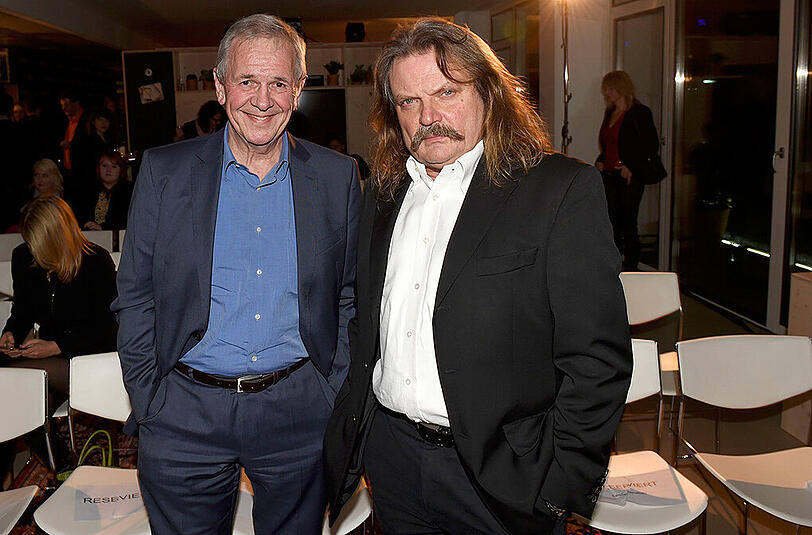 Fritz Egner und Leslie Mandoki