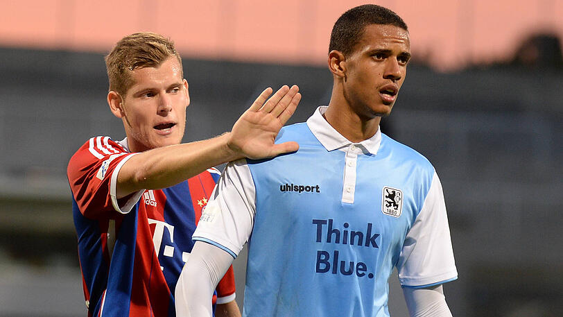 Beim TSV 1860 ausgebildet: Stürmer Robert Glatzel (re.), hier im Regionalliga-Derby gegen den FC Bayern II.