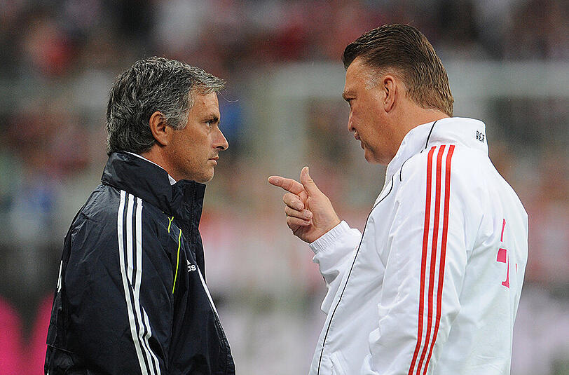 José Mourinho (links) und Louis van Gaal.