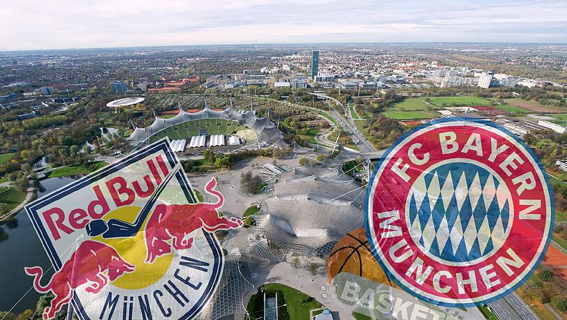 Der EHC Red Bull München und der FC Bayern Basketball könnten in Zukunft wieder vereint im Olympiapark spielen. Der EHC Red Bull München und der FC Bayern Basketball könnten in Zukunft wieder vereint im Olympiapark spielen.