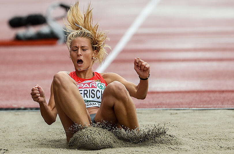 Die deutsche Dreispringerin Kristin Gierisch.
