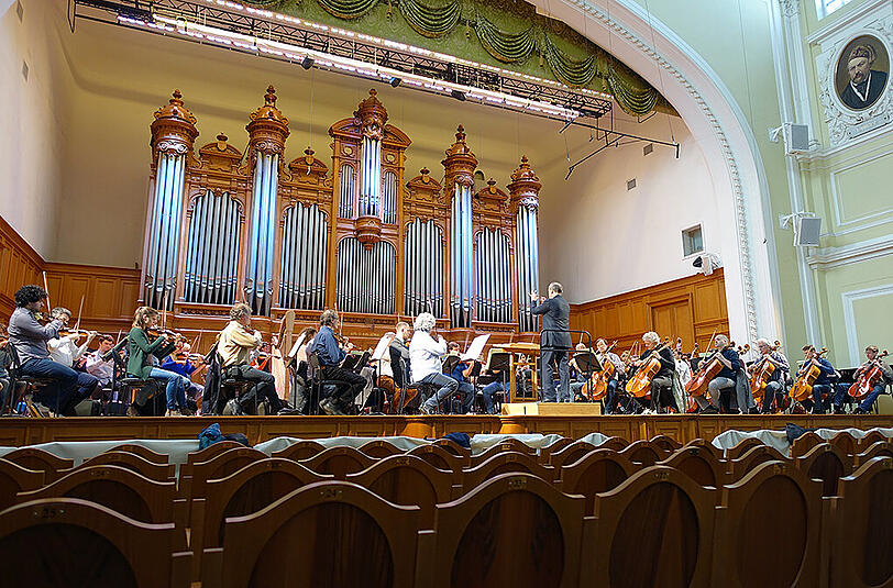 Die Münchner Philharmoniker zu Gast in München. Die Bilder von Konzert und Generalprobe.