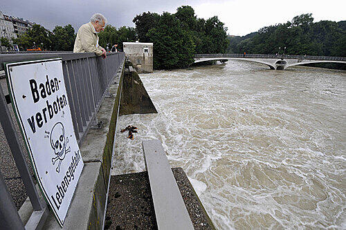 Hochwasser an der Isar