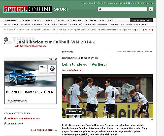 Deutschland gewinnt mit viel Glück gegen Österreich und kann sich bei Marco Arnautovic bedanken. Lesen sie hier die internationalen Pressestimmen.