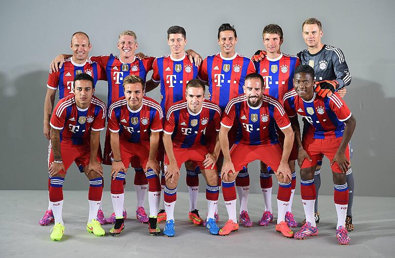 Bilder vom offiziellen Fototermin der Bayern.