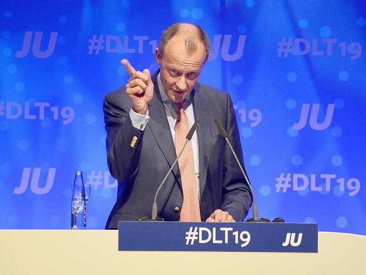 Friedrich Merz im Oktober beim Deutschlandtag der Jungen Union in Saarbrücken.