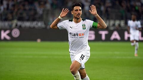 Mönchengladbachs Lars Stindl feiert sein Tor zum 1:0.