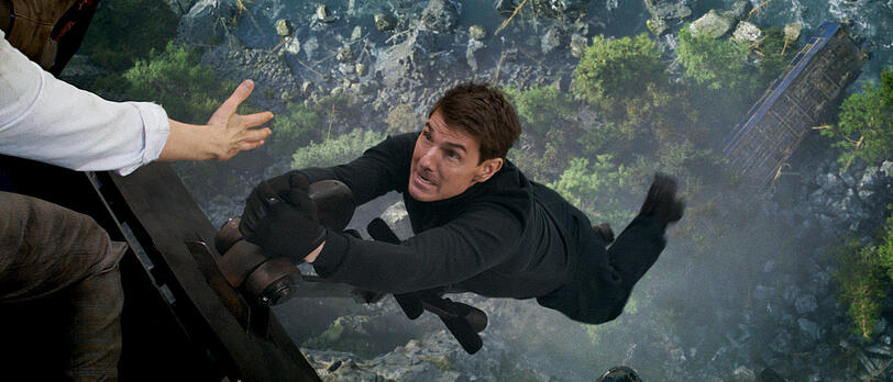 Tom Cruise in einer Szene des Films „Mission: Impossible - The Final Reckoning“.
