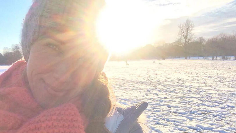 Wintersonne statt Fieberwahn: Annemarie Carpendale geht es wieder gut Wintersonne statt Fieberwahn: Annemarie Carpendale geht es wieder gut