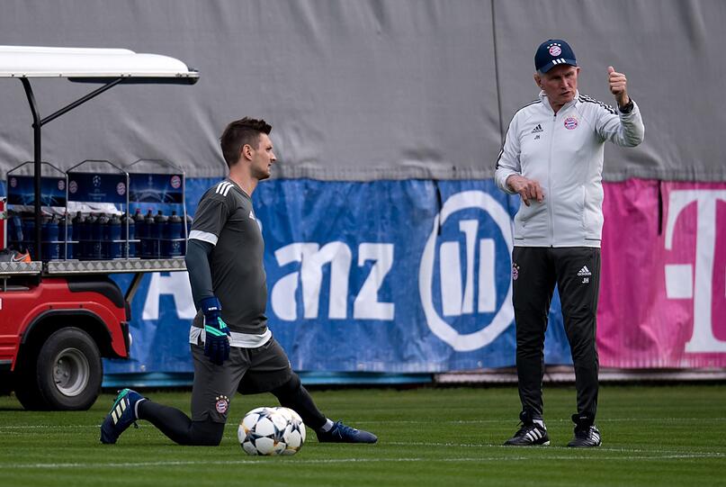 Die Bilder vom Abschlusstraining des FC Bayern vor dem Halbfinale gegen den FC Sevilla.