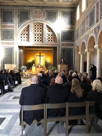 Die letzten Worte von Ex-OB Christian Ude an seinen Freund Joseph Hannesschläger: "Lieber Joseph, danke für alles."