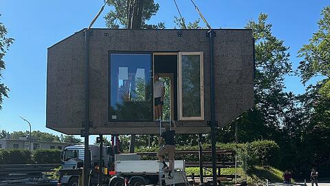 Ein erster Prototyp: 7,5 Meter lang, 2,50 Meter breit, drei Tonnen schwer.