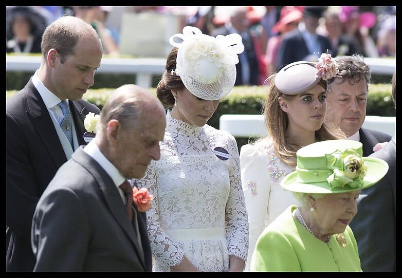 Die Royal-Family in Ascot