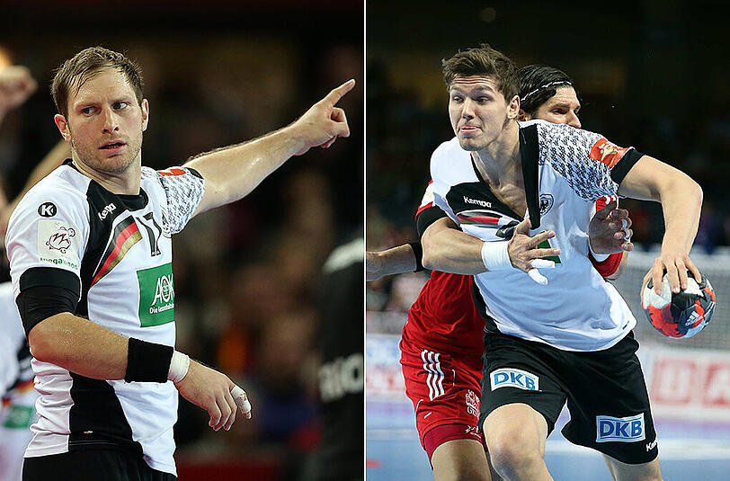 Bittere Pille für die deutschen Handballer: Steffen Weinhold und Christian Dissinger fallen aus.