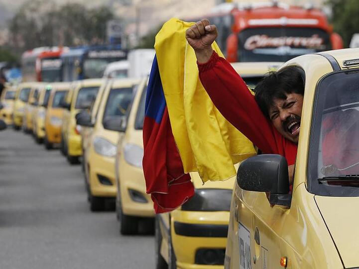 Weltweit erregt Uber die Taxi-Branche - auch in Kolumbien hat das Unternehmen zuletzt seinen Dienst einstellen müssen.
