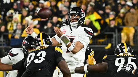 CJ Stroud hatte viele Unsicherheiten - er f&uuml;hrte die Texans dennoch zum ersten Ausw&auml;rtssieg ihrer Playoff-Geschichte.