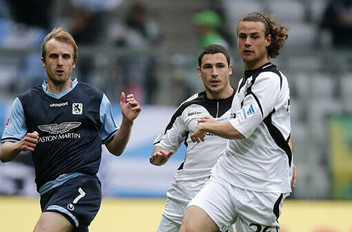 Spielte im April gegen die Löwen: Yannick Stark (ganz rechts) wechselt zum TSV 1860.