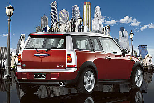 Der Mini Cooper Clubman in Braun