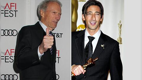 Sowohl Clint Eastwood (l.) als auch Adrien Brody halten einen Oscar-Rekord.