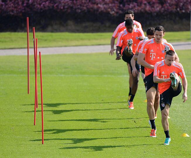 Die Bayern im Trainingslager in Doha, Tag 2.