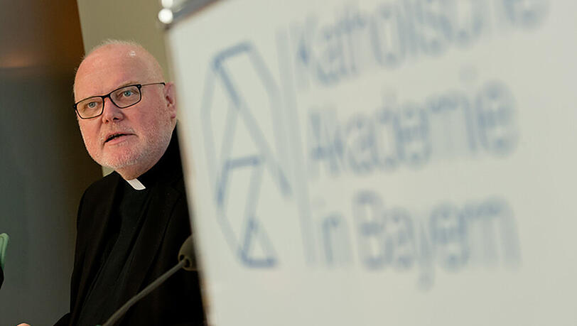 Reinhard Kardinal Marx am Donnerstag bei der Pressekonferenz in München. Reinhard Kardinal Marx am Donnerstag bei der Pressekonferenz in München.
