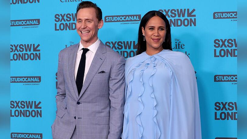 Tom Hiddleston und Zawe Ashton bei der Premiere seines Films "The Life of Chuck" in London.