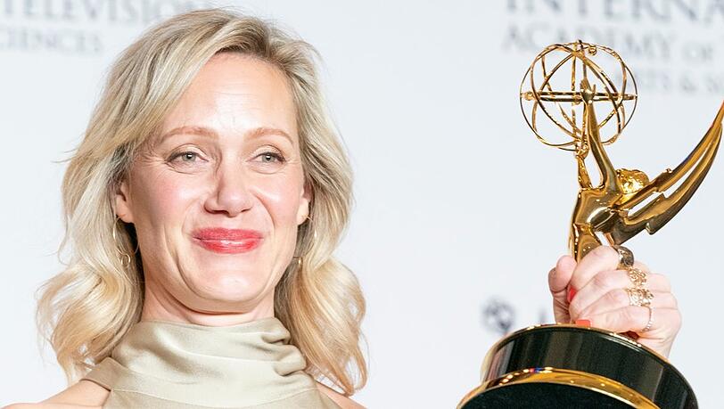 Besonderer Moment in ihrer Karriere: 2018 konnte Anna Schudt einen International Emmy Award in New York entgegennehmen.