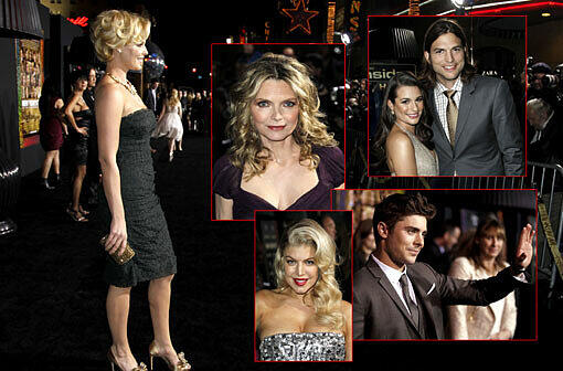 Katherine Heigl, Zac Efron, Michelle Pfeiffer, Till Schweiger, Halle Berry, Jessica Biel, Robert de Niro, Ashton Kutcher, Sienna Miller und, und, und... - der Episodenfilm "A New Year's Eve" besticht durch seine hochkarätige Besetzung. Bei der Premiere der romantischen Weihnachtskomödie im Chinese Theatre in Los Angeles gaben sich die Promis am Montag auf dem roten Teppich die Ehre und überzeugten mit Hollywood-Charme und gewagten Outfits.
