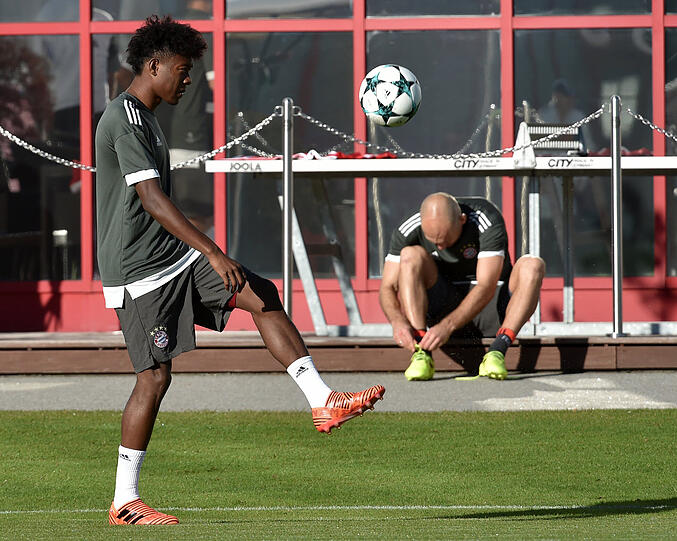 Der Tag vor dem Champions-League-Neustart von Triple-Triumphator Jupp Heynckes: Die Bilder vom Abschlusstraining des FC Bayern vor dem Heimspiel gegen Celtic Glasgow.