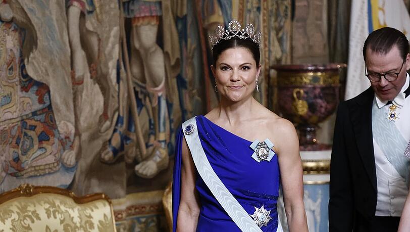 Kronprinzessin Victoria hielt beim Staatsbankett f&uuml;r Carl Gustaf eine Rede mit sehr pers&ouml;nlicher Note.