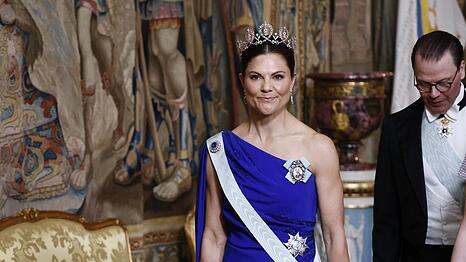 Kronprinzessin Victoria hielt beim Staatsbankett f&uuml;r Carl Gustaf eine Rede mit sehr pers&ouml;nlicher Note.