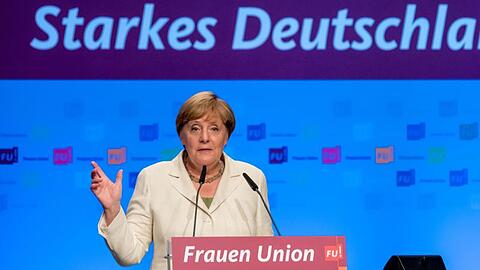Bundeskanzlerin Angela Merkel während des Bundesdelegiertentags der Frauen Union.