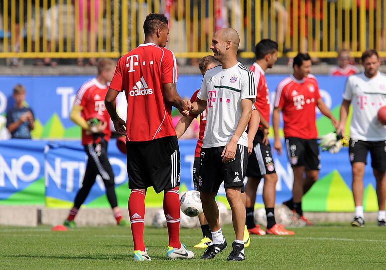 Verteidiger Jerôme Boateng im Trainingslager am Gardasee. Foto: Firo/AK