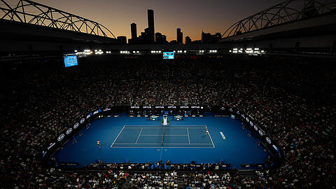 Die Rod Laver- Arena in Melbourne. Hier steigen die großen Spiele bei den Australian Open.