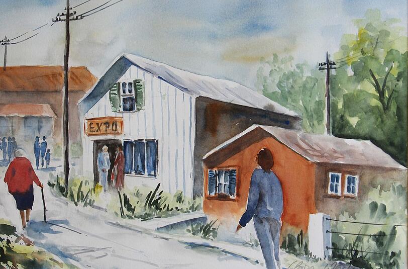 Eines der Aquarelle von Gloria Weicher.