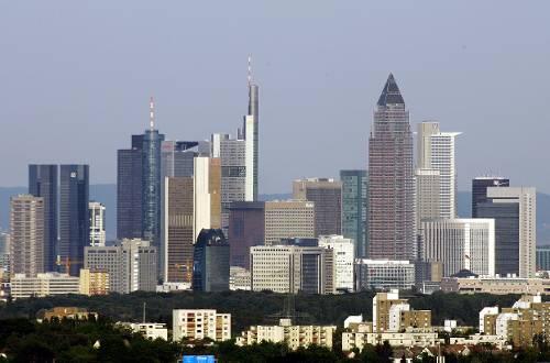 Bankenzentrum Frankfurt: Auch hier ist die Krise zu spüren