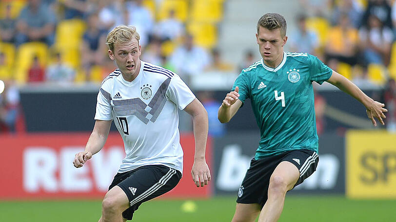 Müssen auf Boss Löw verzichten: Die Nationalspieler Brandt (li.) und Ginter (re.).