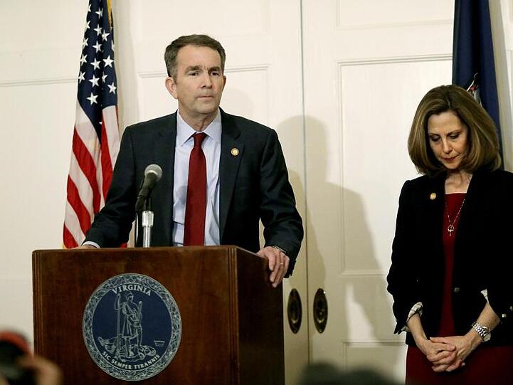 Ralph Northam, demokratischer Gouverneur des US-Bundesstaates Virginia, neben seiner Frau Pam.