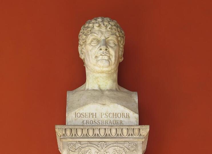 Als einziger Brauer in der Ruhmeshalle an der Bavaria verewigt: Großbrauer Joseph Pschorr. Als einziger Brauer in der Ruhmeshalle an der Bavaria verewigt: Großbrauer Joseph Pschorr.