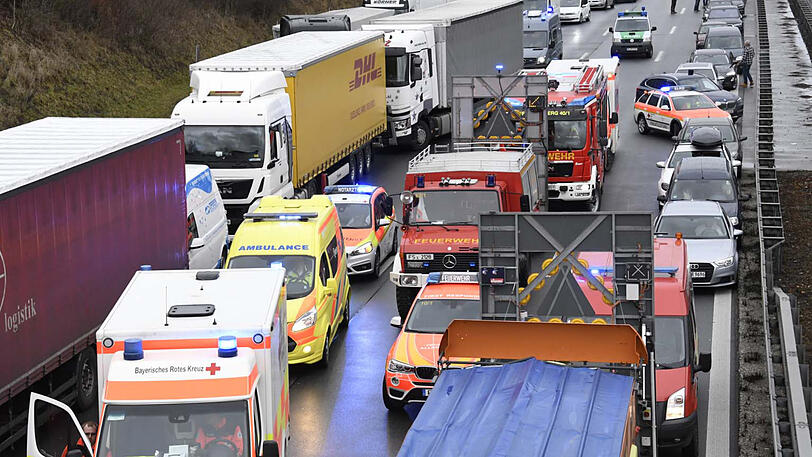 Vorbildlich: Die Rettungsgasse funktionierte.