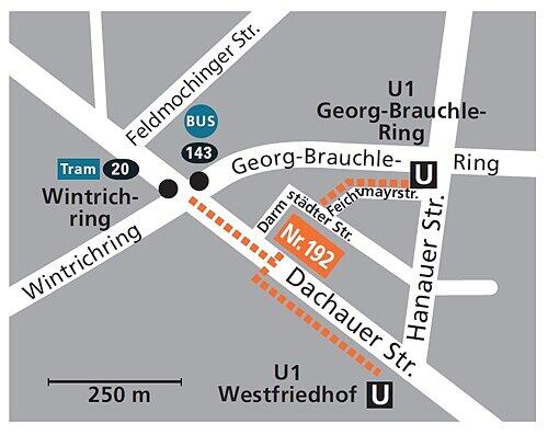 Hier ist die Kleiderkammer zu finden.