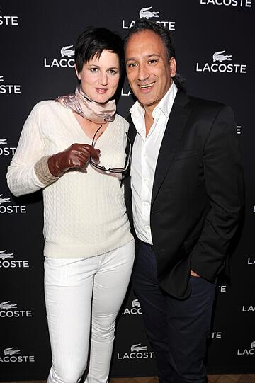 Susanne Kellermann und Sanjiv Singh (Geschäftsführer Lacoste)