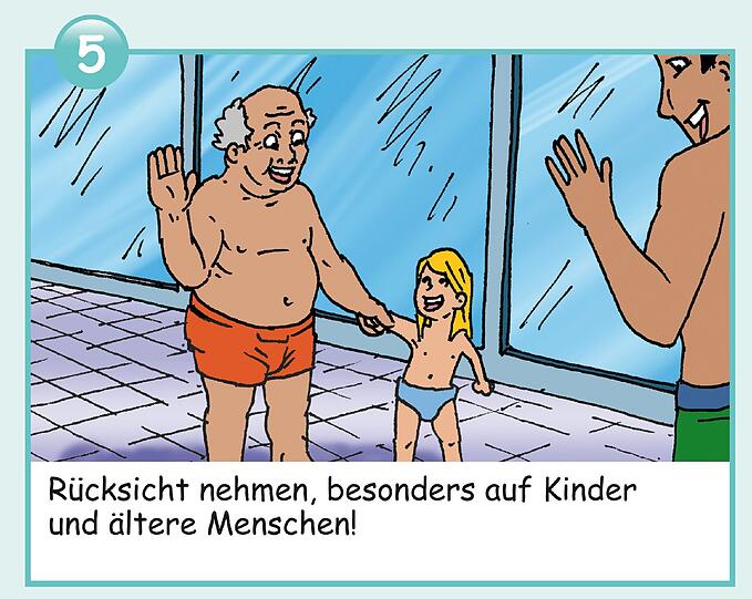 Rücksicht auf andere zu nehmen, gehört dazu - Regel 5.