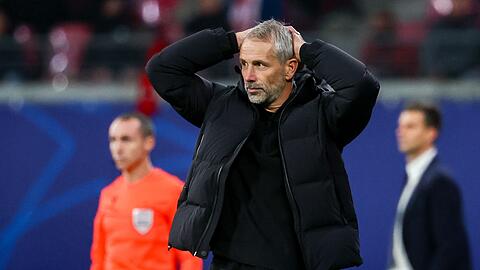 Leipzigs Trainer Marco Rose muss in der Champions League Lösungen finden.